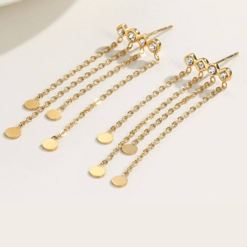 Oorbellen strass circles