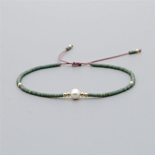 Armband pearl green
