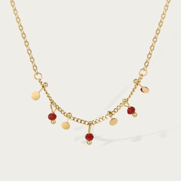 Ketting red stones