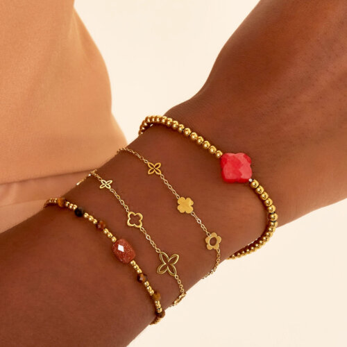 Armband Open clover