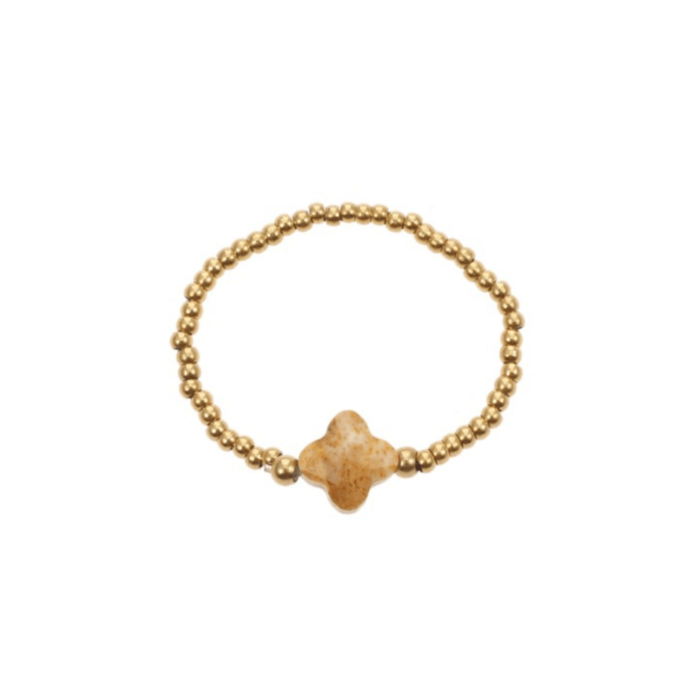 Ring by jam beige, bruin
