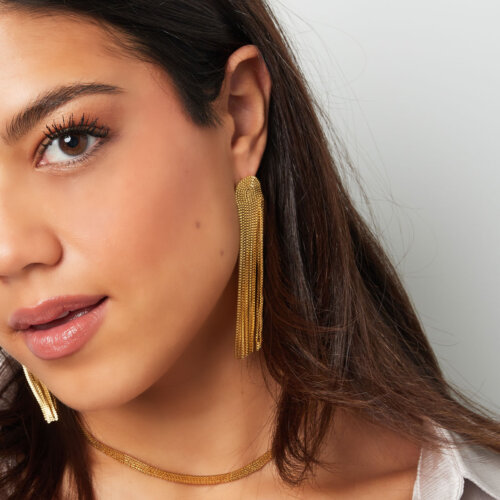 Statement earrings gold sfeer