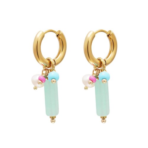 Oorbellen turquoise