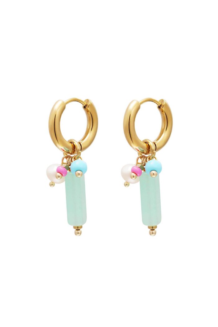 Oorbellen turquoise
