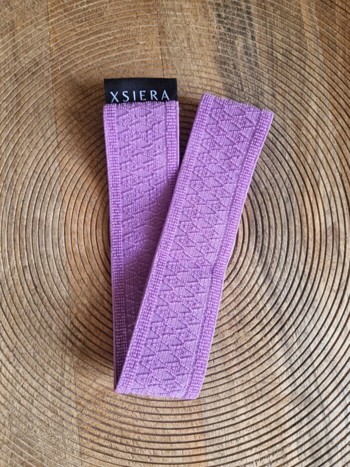 Handdoek elastiek lila