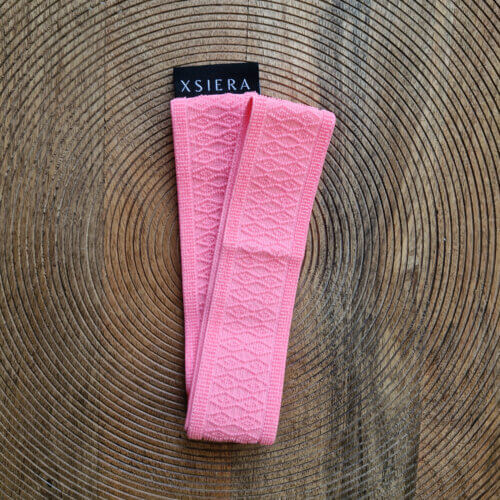 Strandbed elastiek roze