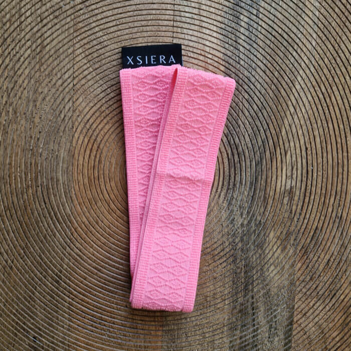 Strandbed elastiek roze