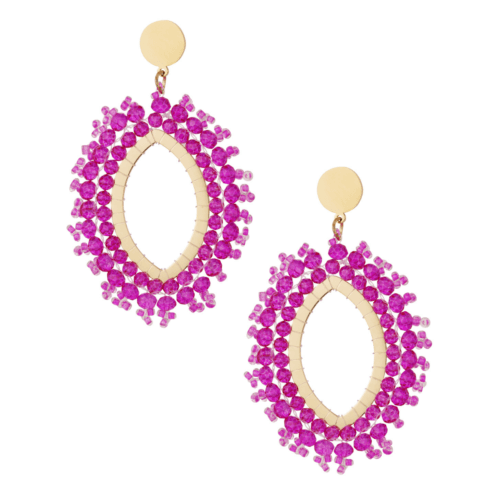 Oorbellen fuchsia