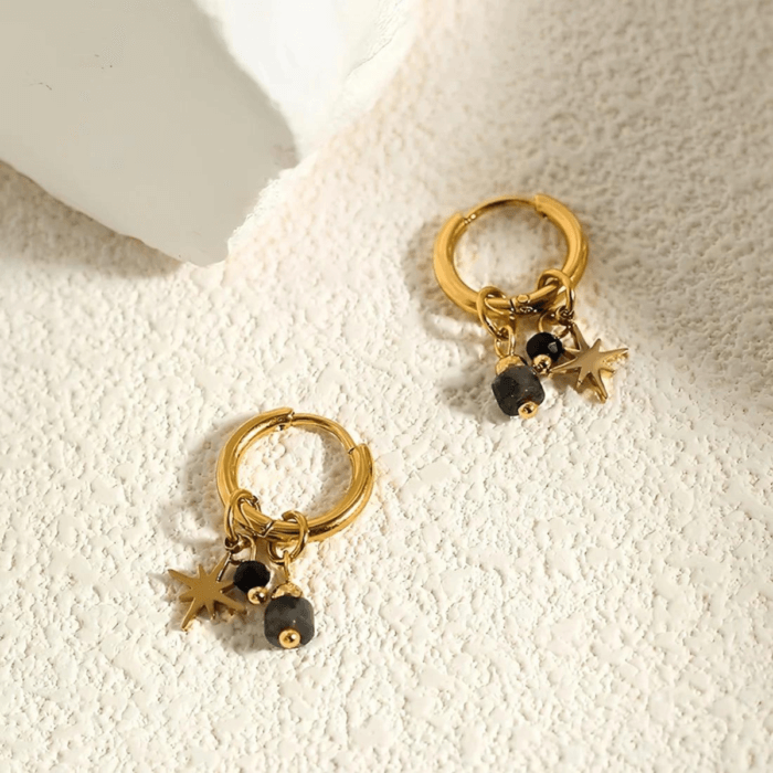 Oorbellen black star - Afbeelding 2
