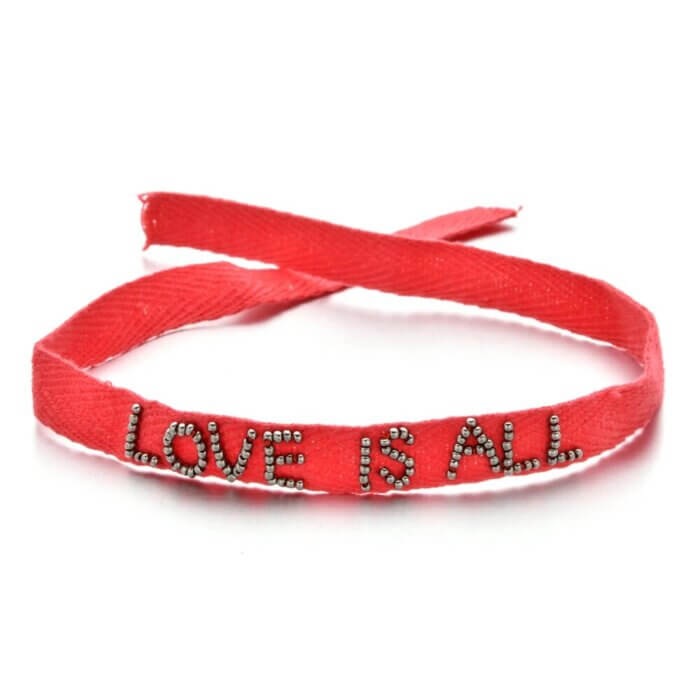 Love is all lint armband