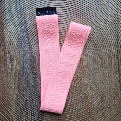 Handdoek elastiek light neon pink