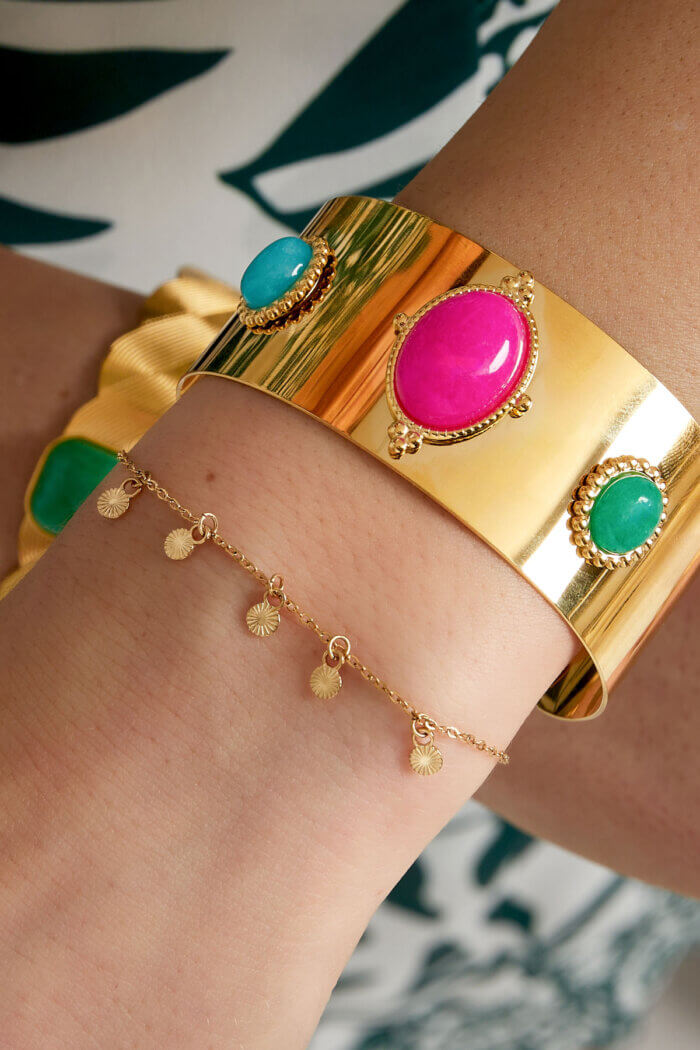Armband rondjes bedeltjes - Afbeelding 2