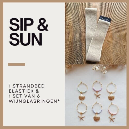 Glitter set sip & sun