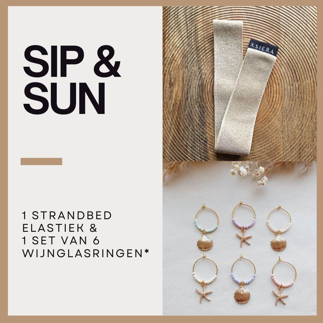Glitter set sip & sun